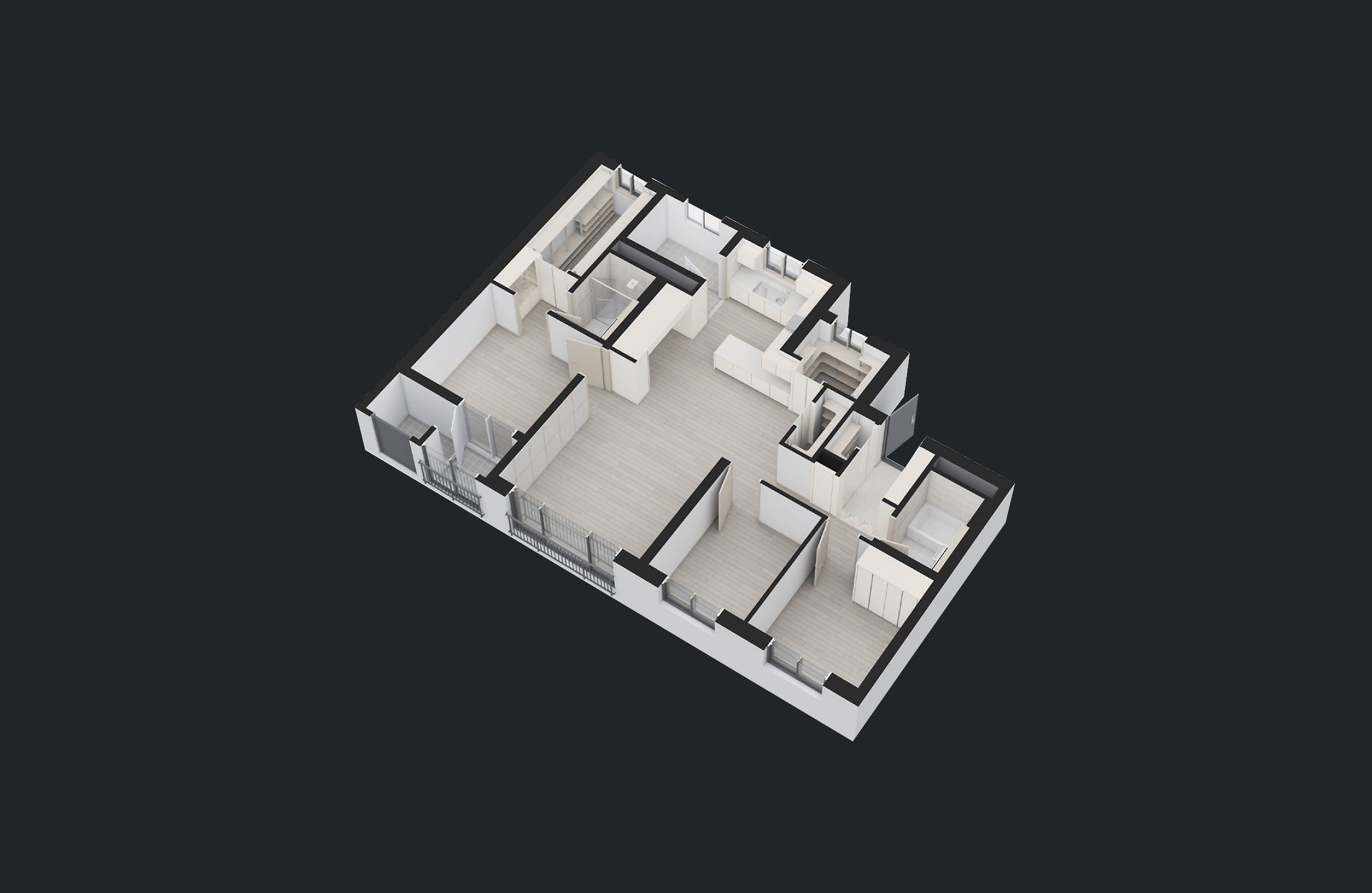 84㎡A 타입 3D 입체도면