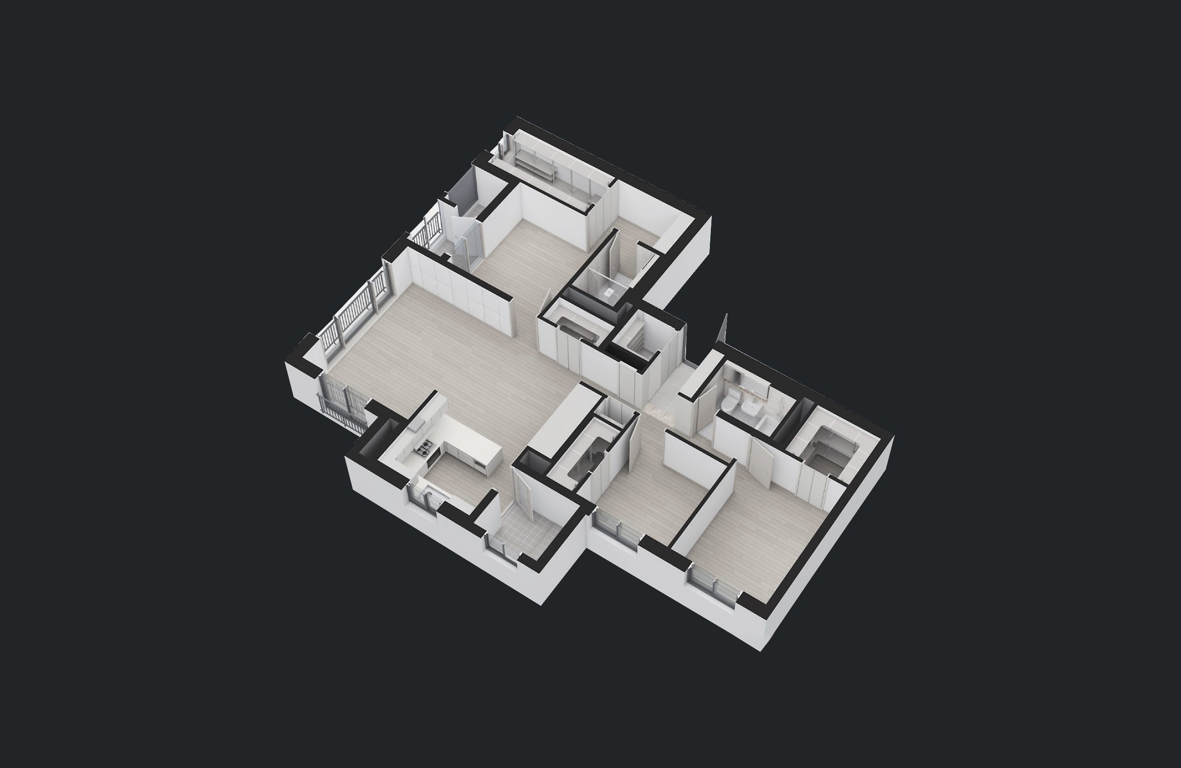 102㎡B 타입 3D 입체도면